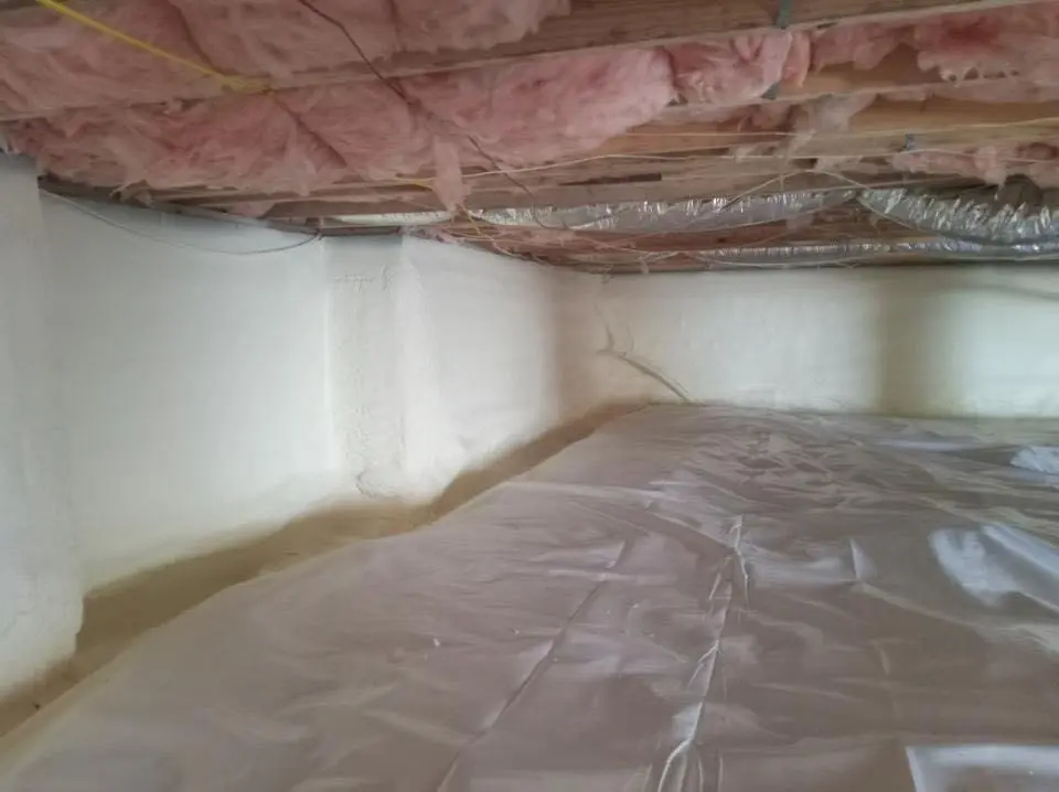 Crawl space encapsulation with closed-cell spray foam for Spray Foam Roofing Repair in Lindon